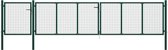 Poort 500x100 cm staal groen