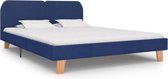 Bedframe stof blauw 180x200 cm