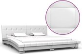 Bedframe kunstleer wit 200x160 cm