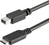 StarTech.com 1 m USB-C naar Mini DisplayPort kabel - USB C naar mDP kabel - 4K 60Hz - zwart - Externe video-adapter - STM32F072CBU6 - USB-C - Mini DisplayPort - zwart