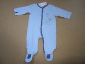 pyjama noukie's 6 maand 68cm katoen, blauw , paco op de fiets