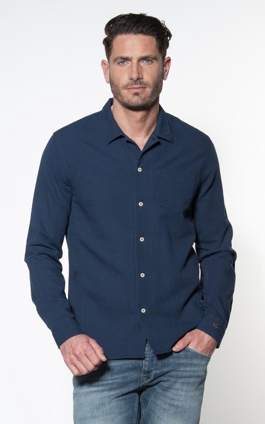 Grijs Casual Slim Fit Heren Overhemd