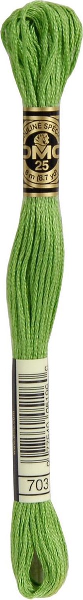 DMC Borduurzijde 703 Licht Lente Groen - 100% Katoen