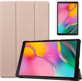 Samsung Galaxy Tab A 10.1 (2019) hoes - Tri-Fold Book Case + Screenprotector - Goud