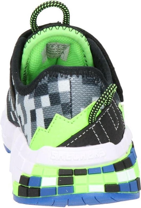 Skechers Mega-Craft Jongens Sneakers - Black/Blue/Lime - Maat 31
