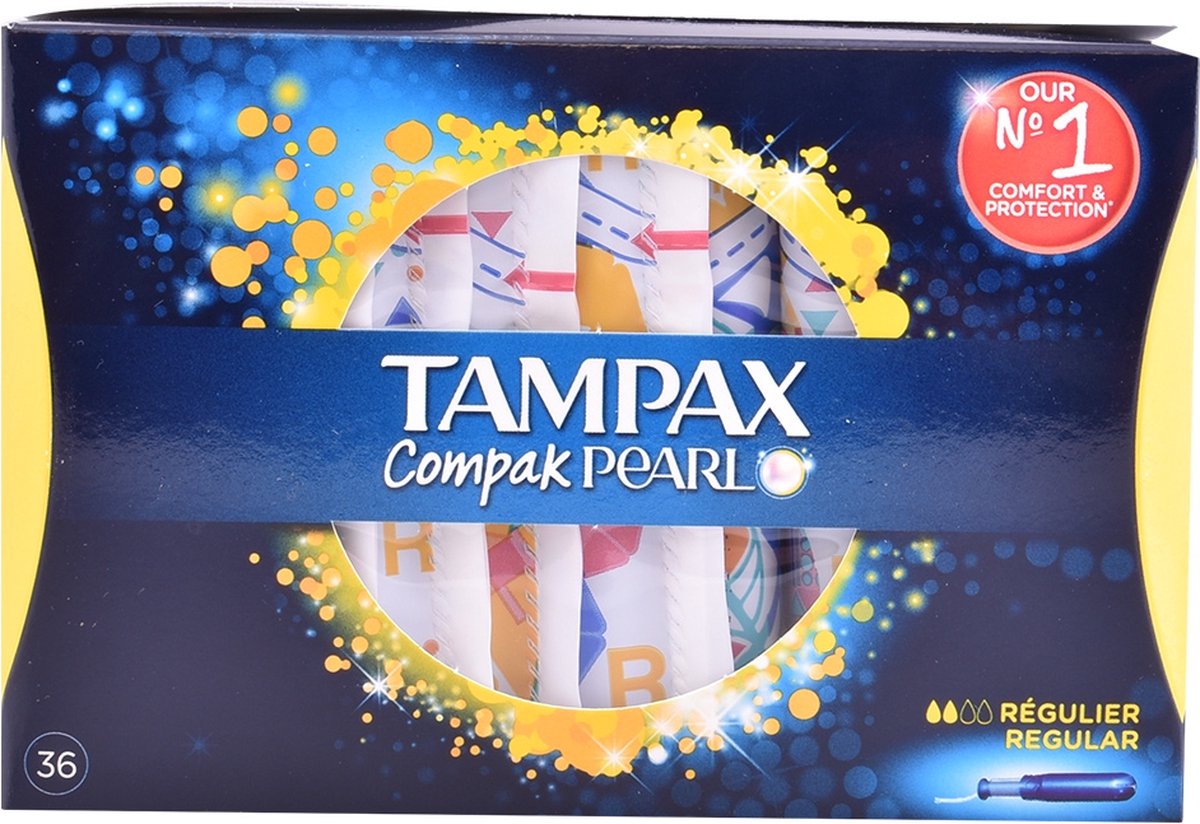 Goedkoopste Tampax Pearl Compak Regular Tampon - 36 Stuks