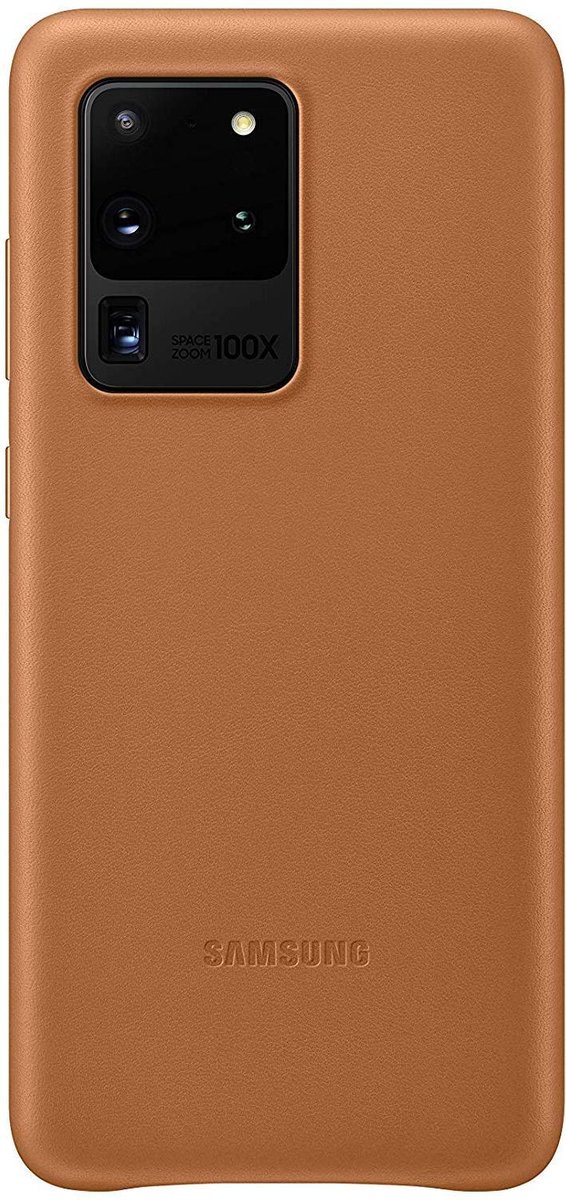 Samsung Leather Cover - Samsung Galaxy S20 Ultra - Bruin