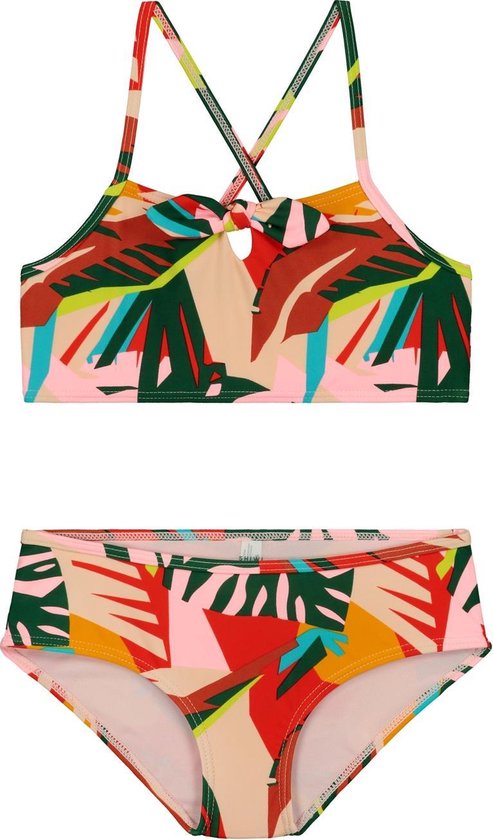 Shiwi Girls scoop top bikini Fangipani - multi colour - 92