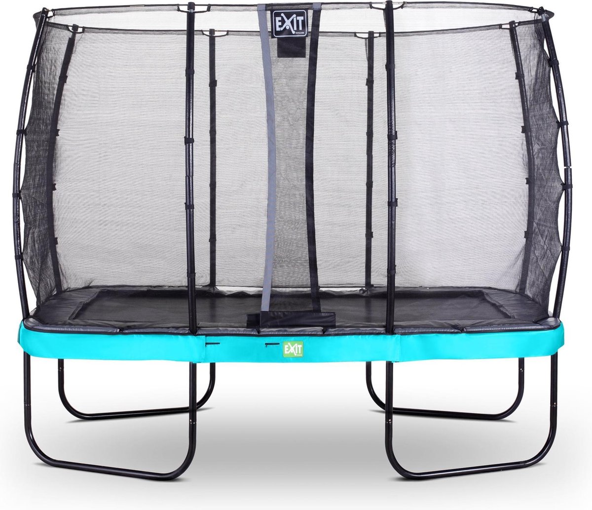 EXIT Elegant Premium trampoline 214x366cm met Deluxe veiligheidsnet - blauw