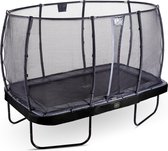 EXIT Elegant Premium trampoline 214x366cm met Deluxe veiligheidsnet - zwart