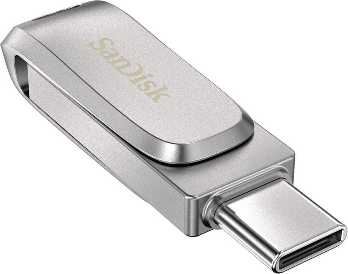 SanDisk Ultra Dual Luxe - USB-stick - Geschikt voor Smartphone/Tablet - USB-C  - 128 GB | bol.com