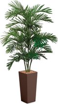 HTT - Kunstplant Areca palm in Clou vierkant bruin H200 cm