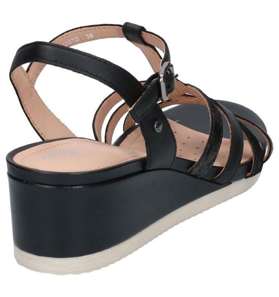 Geox sandalen met sleehak ISCHIA CORDA - Rood