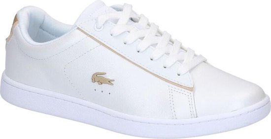 Lacoste Carnaby Evo Witte Sneakers Dames 39,5 | bol.com