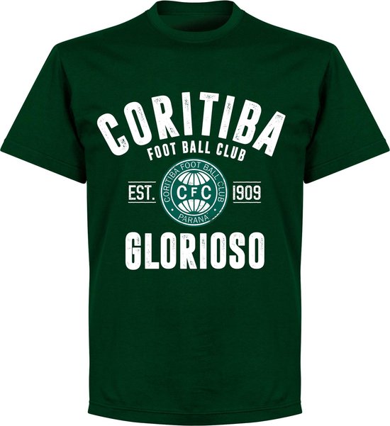 Coritiba Foot Ball Club Established T-Shirt - Donker Groen - XL