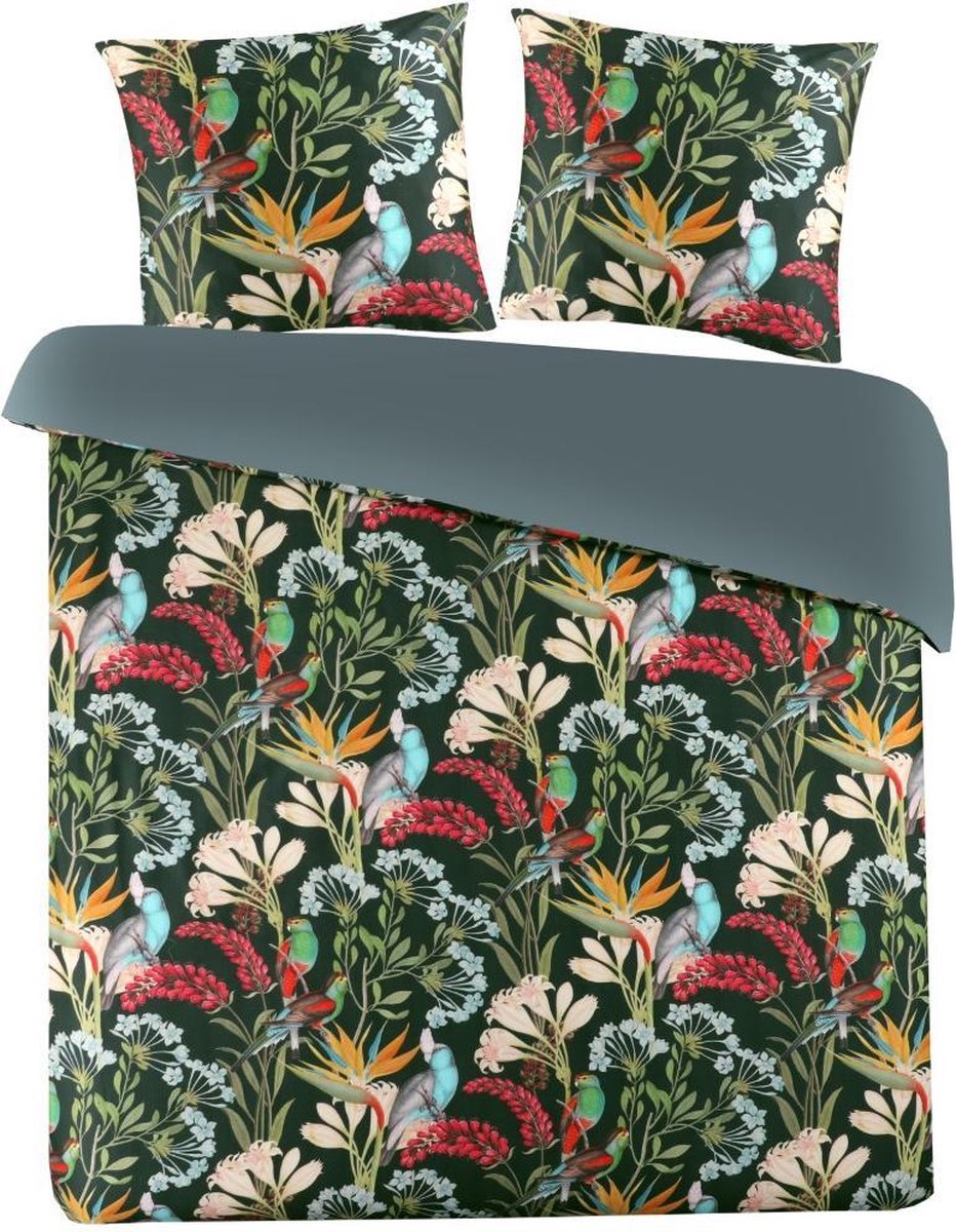 Papillon Helena Dekbedovertrek - Tweepersoons - 200x200/220 cm - Groen