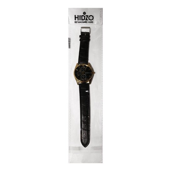 malloom Horloge - Zwart/Zwart in een doosje