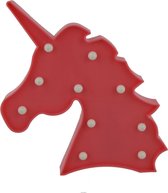 Dielay - Eenhoorn Lamp - LED Unicorn - 25x24x3 cm - Roze