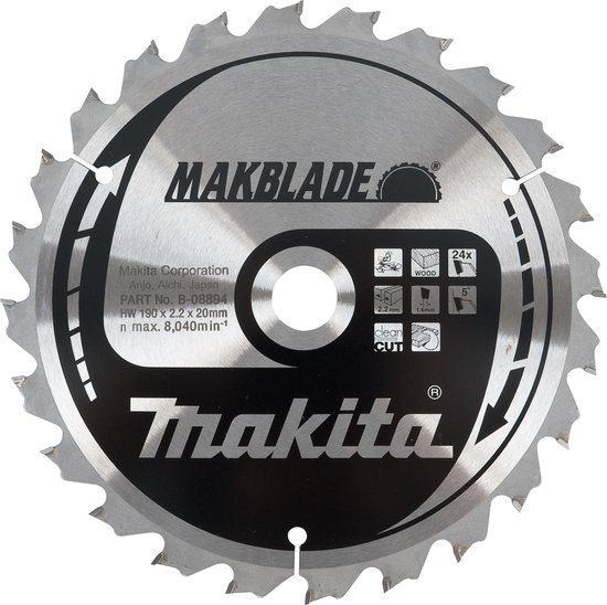 Cirkelzaag - Makita B-08925 Zaagblad hout 255 millimeter MAK-B-08925