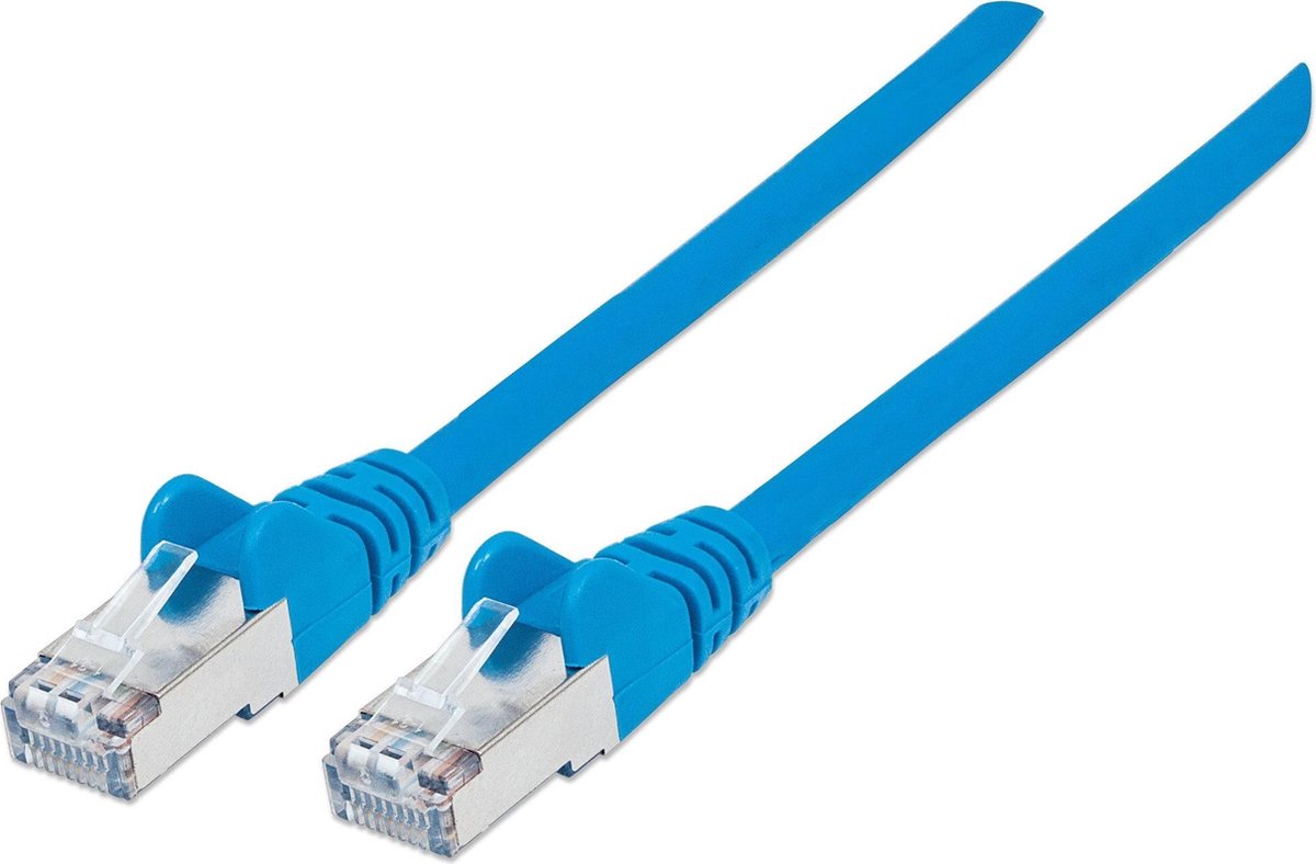 CAT7 sFTP kabel 0.5 meter Blauw
