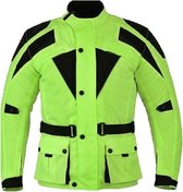 Urban 5884® - Reno - Heren Motorjas - Cordura – Fluor Geel - Uitneembare body - Protectie - Maat XL