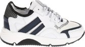 HIP H1204 Sneakers Wit met Blauwe Strepen - Maat 39