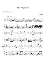 Rush - Chain Lightning: Drum Sheet Music