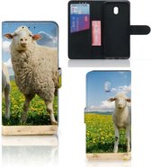Coque Téléphone Xiaomi Redmi 8A Flip Housse Moutons Et D'Agneaux