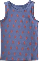 Little Label - jongens - onderhemd - blauw, kreeft - maat 134/140 - bio-katoen