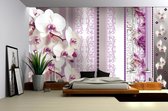 Flowers Floral Orchids Pattern Photo Wallcovering
