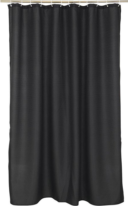 Douchegordijn 180 x 200 cm Black