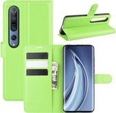 Book Case - Xiaomi Mi 10 Pro Hoesje - Groen
