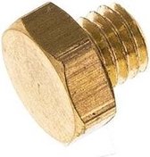 M5 Messing Plug met Buitenzeskant 16 Bar - FL1-M-B-M5-E