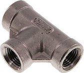 Rp 1/4'' RVS T-stuk 10 Bar - FL3T-F-SH-014R-S