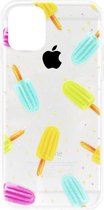 ADEL Siliconen Back Cover Softcase Hoesje Geschikt voor iPhone 11 - Zoete ijsjes