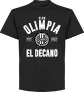 Club Olimpia Established T-Shirt - Zwart - XS