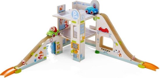 Haba – Haba Kullerbü Knikkerbaan – Basisdoos – Speelbaan Parkeergarage