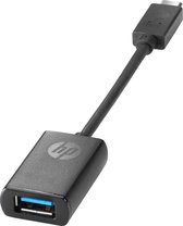 HP - USB-adapter - USB type A (V) naar USB-C (M) - USB 3.0 - 14.08 cm - voor HP 340S G7; Chromebook 14 G6; Elite Slice G2; ProBook 430 G7, 440 G7, 450 G7; ProBook x360