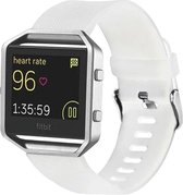 By Qubix - FitBit Blaze sport horloge band / siliconen alleen voor Fitbit Blaze - Wit