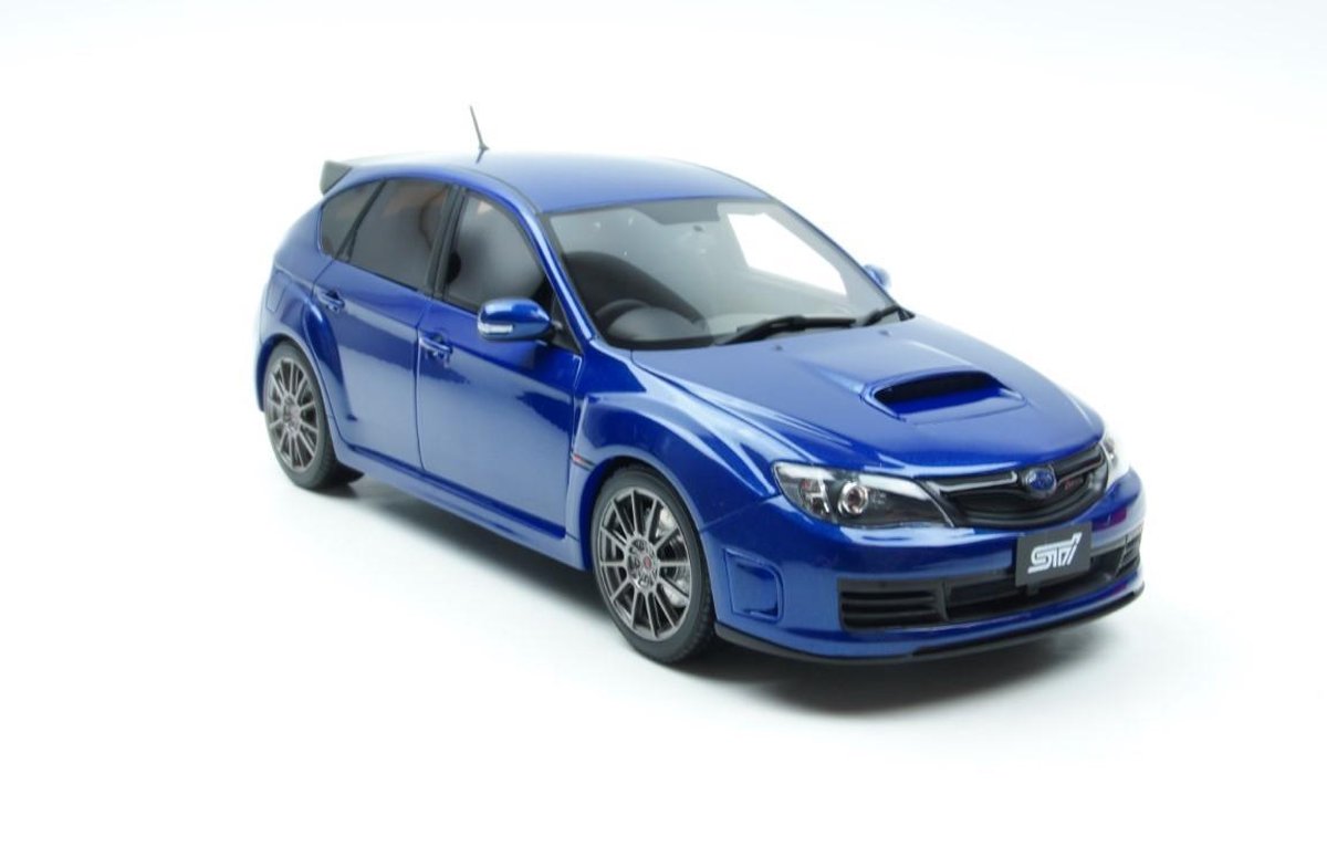 OTTO 1/18 スバル インプレッサ WRX STi (ブルー)｜ミニカー www