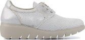 Capobella Sneakers Dames - Lage sneakers / Damesschoenen - Leer - Giorgia     -  Wit - Maat 37