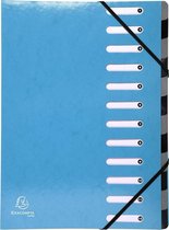6x IDERAMA® Harmonika Sorteermap - 12 indelingen, Lichtblauw