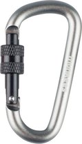Munkees Karabijnhaak D-shape Schroefsluiting 8 X 80 Mm Grijs