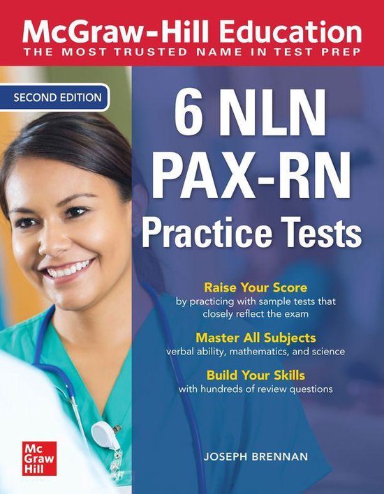 McGraw-Hill Education 6 NLN PAX-RN Practice Tests, Second Ed ... - cover