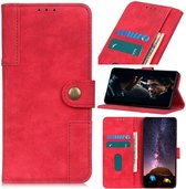 Samsung Galaxy A71 Book Case Kunst Leer Rood