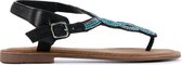 Lina Locchi Vrouwen Leren    Sandalen / Damesschoenen Chiara - Zwart - Maat 39