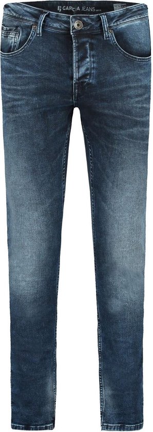 GARCIA Savio Heren Slim Fit Jeans Blauw - Maat W34 X L34 | bol.com