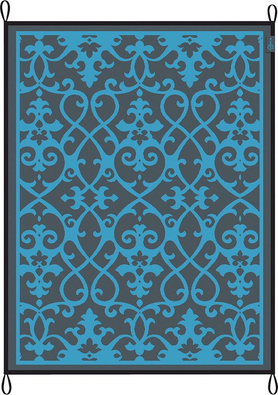 Bo-Camp Vloerkleed - Chill Mat Picnic - Oriental - 2x1,8 Meter - Blauw van Bo-Camp — afbeelding 4