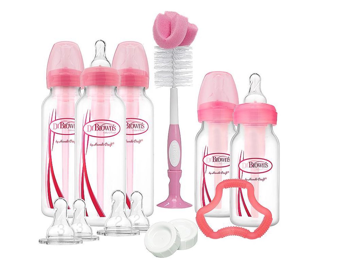 Dr. Brown’s Standaardfles Giftset Roze