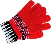 Stretch handschoenen Pianotoetsen/noten
